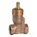Bronze stop valve with zinc alloy handle and hex-nut threaded (V52001)